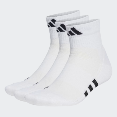 Adidas Performance Cushioned Mid-Cut Socks 3 Pairs Size - UK 8.5-10 (HT3450)
