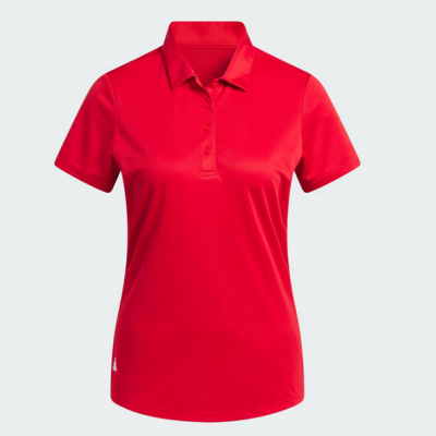 Adidas Women's Solid Performance Short Sleeve Polo (IN9916)