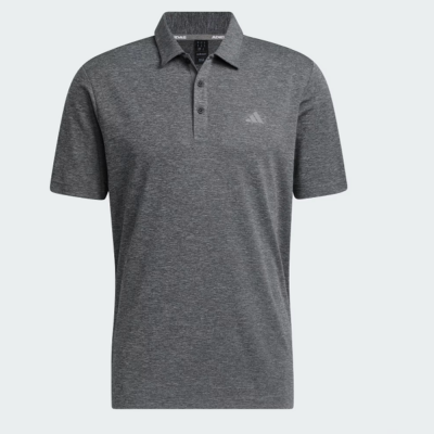 Adidas Black Drive Heather Polo Shirt (IA5449)