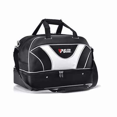 PGM Boston Holdall with Shoe Compartment (Black / White)