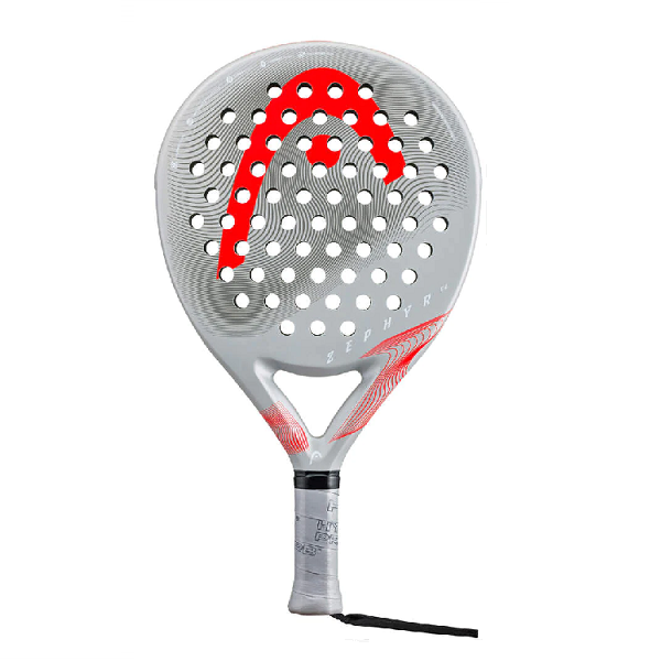 Zephyr UltraLight Padel Racquet (Grey / Red)