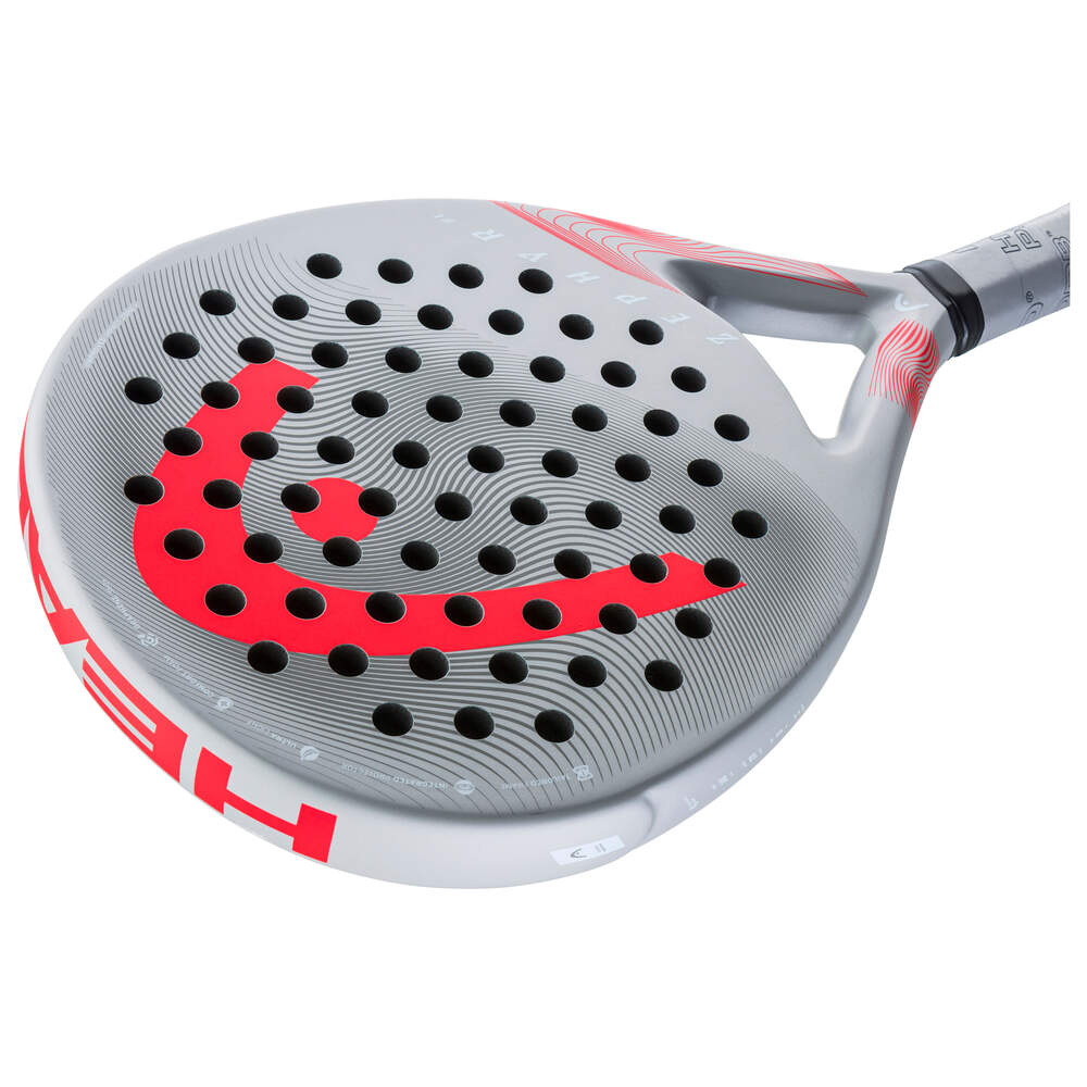 Zephyr UltraLight Padel Racquet (Grey / Red) - Image 3
