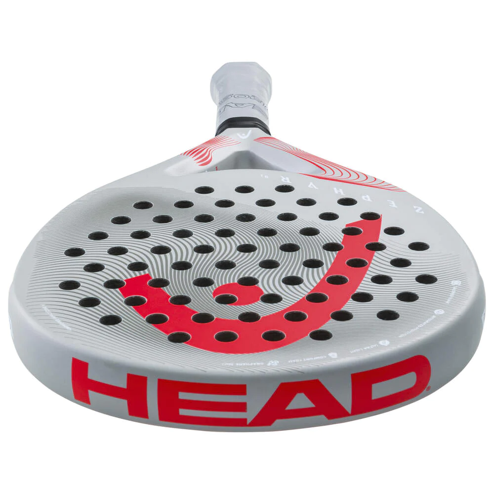 Zephyr UltraLight Padel Racquet (Grey / Red) - Image 4
