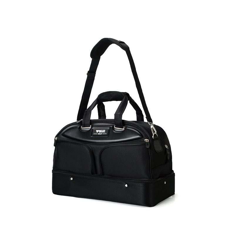 PGM Boston Holdall with Shoe Compartment (Black / Black) - Image 2