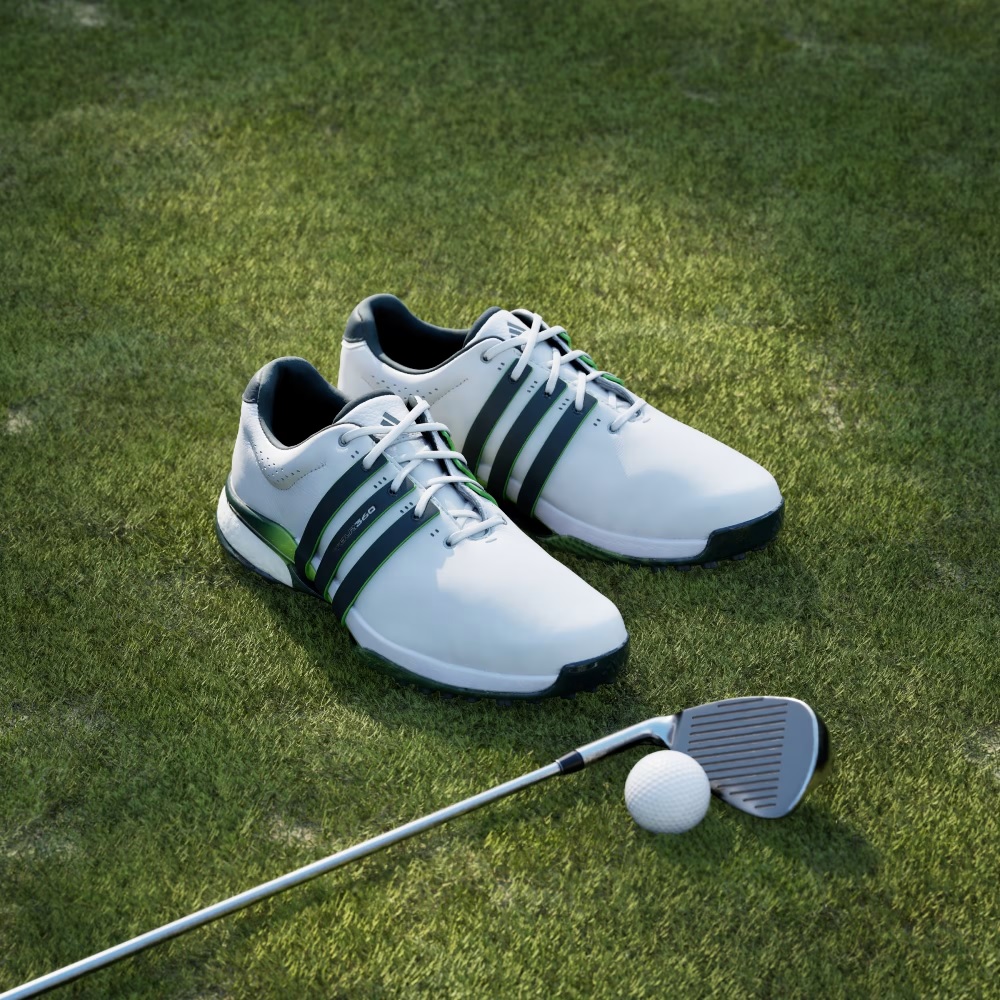 Adidas Tour360 25 Spikeless Leather Golf Shoes (JH6268) - Image 2